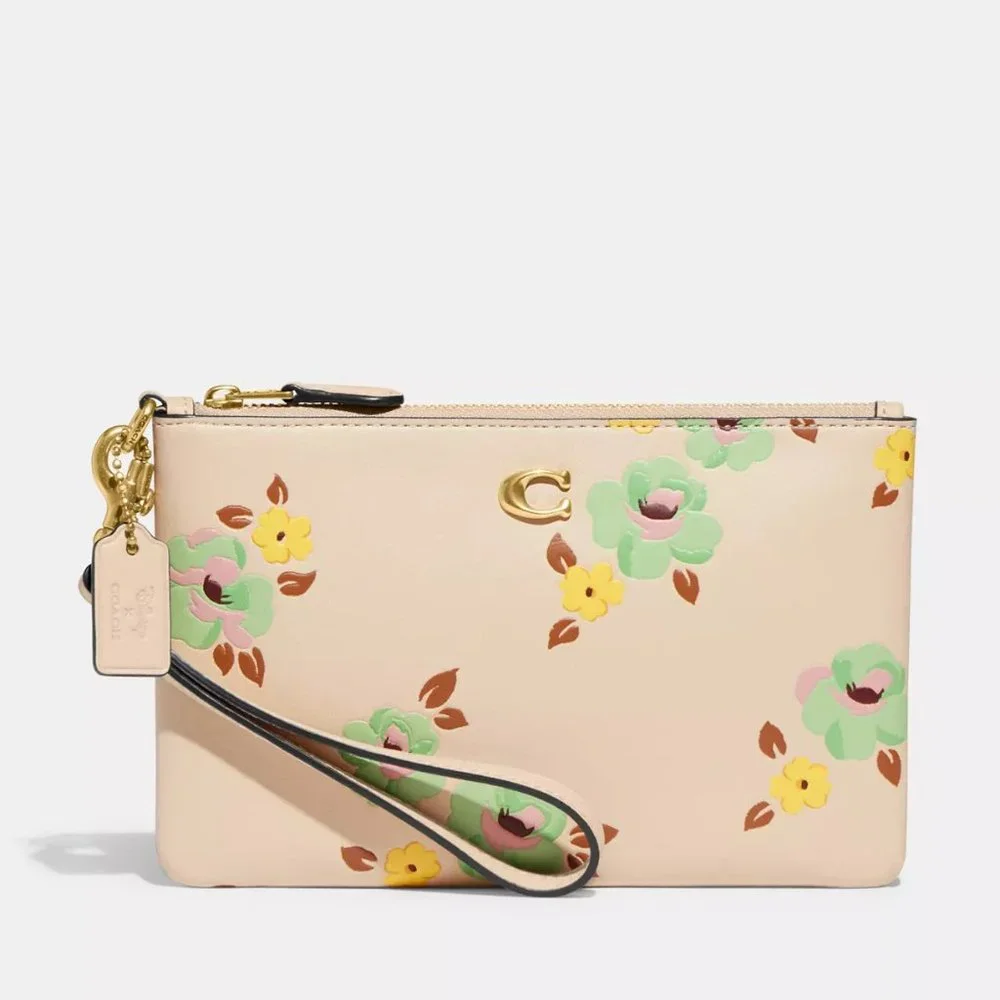 🌺 Coach Wristlet With Floral Print - Picture 2 of 10